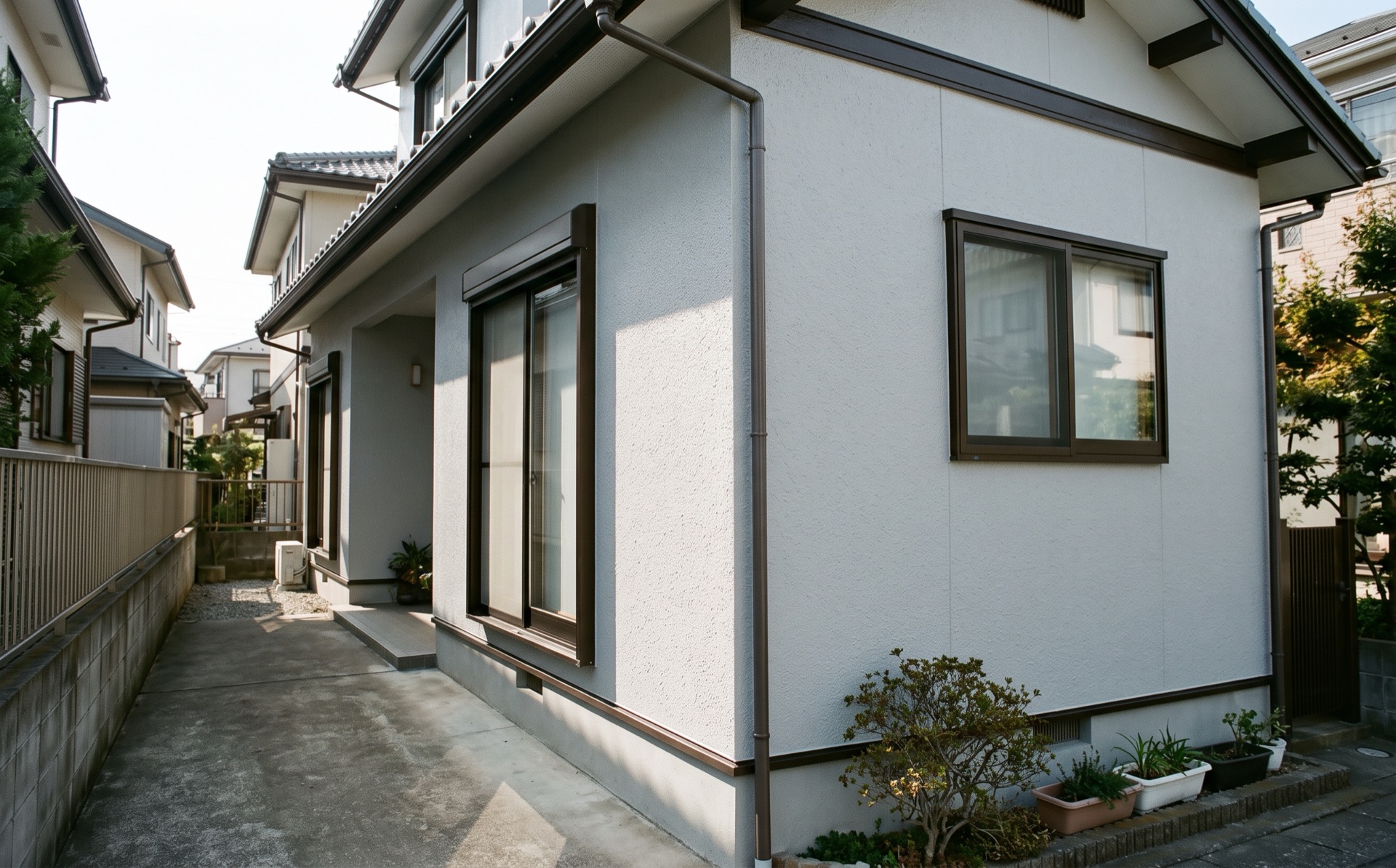 塗り替えを終えた家の外壁
